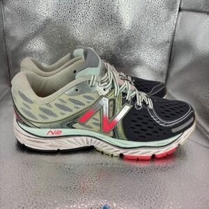 New Balance 1260v6 Womens 9.5 Running Shoes Black Silver Pink W1260PW6